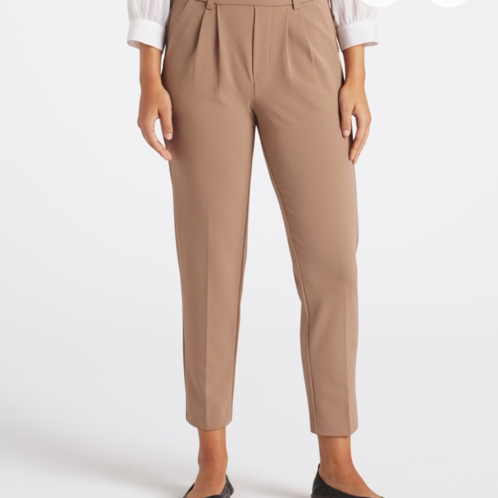 ONE5ONE Cheyenne Extra High-Rise Pleated Straight Trouser Pant